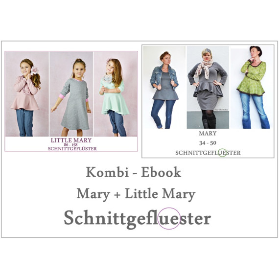 Kombi Ebook - Oberteil - "Kombi Ebook Mary & Little Mary" - Schnittgeflüster